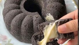 Bolu Ketan Hitam Keju Lumer 🧀 #shorts