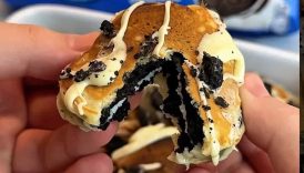 Oreo pancakes #easyrecipe #cake #shorts