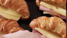 Ham and Cheese Croissant with Honey Mustard Glaze