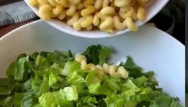 Chicken Caesar Pasta Salad ￼full recipe on sailorbailey #cooking #food #recipe