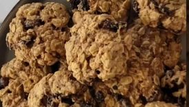 HEALTHY OATMEAL COOKIES (WITH RAISINS) #healthycookies #healthydessert #guiltfree #oatmealcookies
