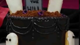 Spooky Ghost Halloween Cake Decor 👻