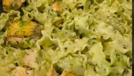Salmon pesto pasta for dummies ready in just under 15 minutes