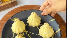 NO FIRE Modak🔥😋 | Easy Modak Recipe🤩 #shorts #trending #modak