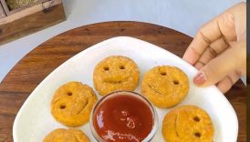 Viral McCain Smileys From Leftover Roti😋 | Easy Roti Hack🤩 #shorts #trending #smiley