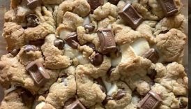 s’mores cookie bars 🍪🍫