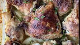 GREEK ROASTED CHICKEN & POTATOES | EASY RECIPES