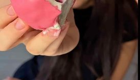 Fruit dessert 🥥🥭🍓🍑 #easyrecipe #cake #shorts