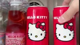 Restocking my SANRIO themed mini fridge ASMR #shorts