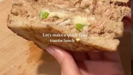 Tuna melt lunch toastie #lunchideas #easyrecipe