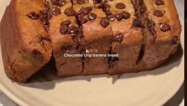 Chocolate chip banana bread #bananabread