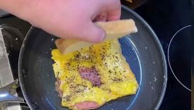 Breakfast Ham & Cheese Sliders…. Fast !! #youtubeshorts
