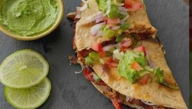 Bell Pepper & Black Bean Quesadilla Recipe #recipe #healthyrecipes #shortsvideo #yt #ytshorts #viral