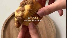 Coffee cake muffins 🤎💫☕️🧈🧁 #baking #muffins #coffeecake #shorts
