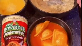 Fried Ravioli, Fast and Easy ! #youtubeshorts